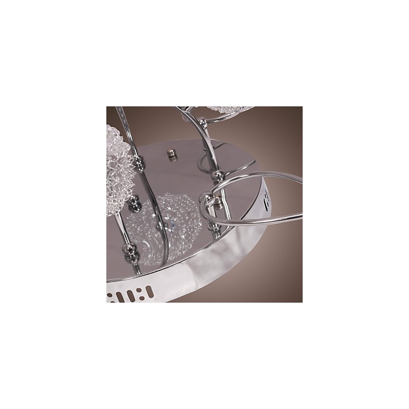 G4 12 light Iron Flush Mount Light with Aluminum Shades