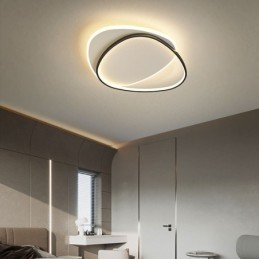 Flush Mount Double Triangle Ceiling Light