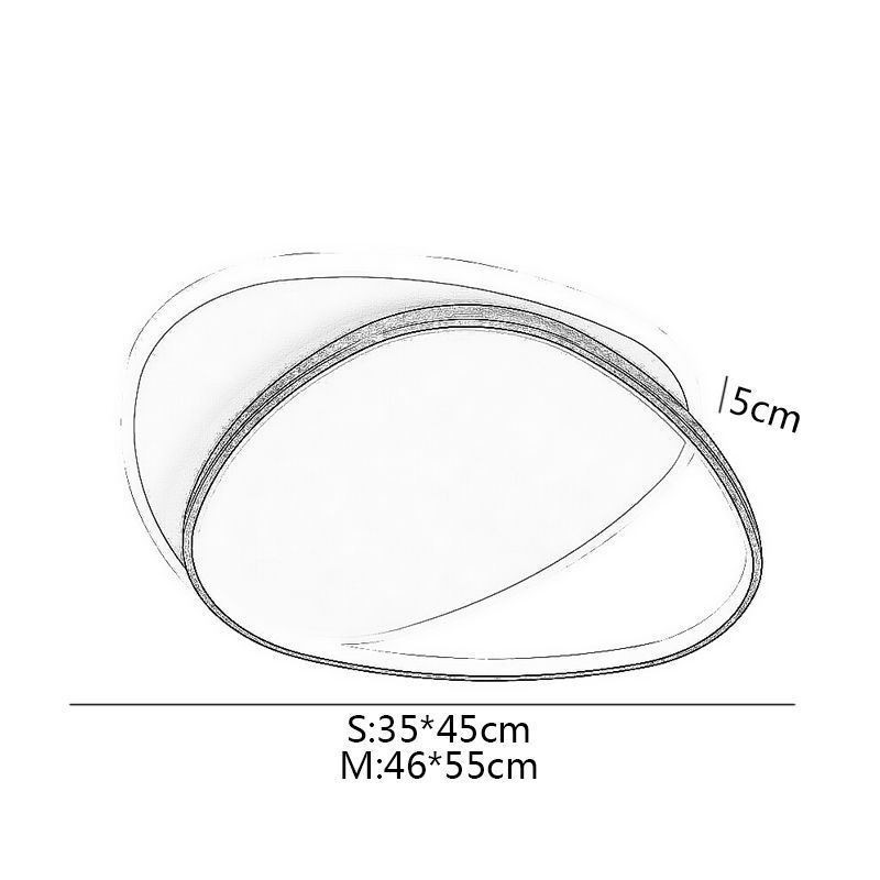 Flush Mount Double Triangle Ceiling Light