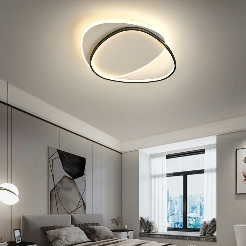 Flush Mount Double Triangle Ceiling Light