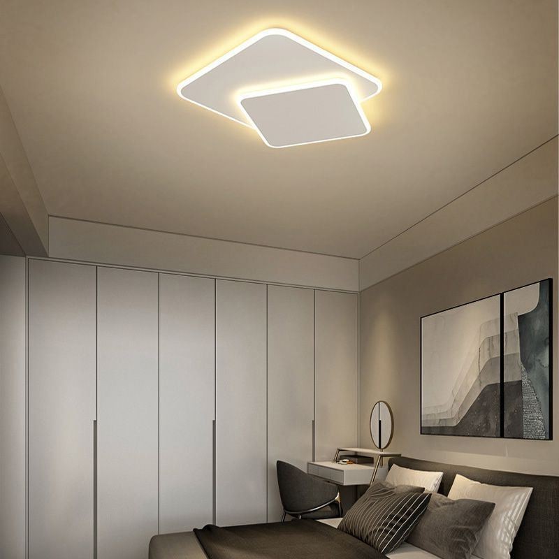 Flush Mount Double Square Ceiling Light