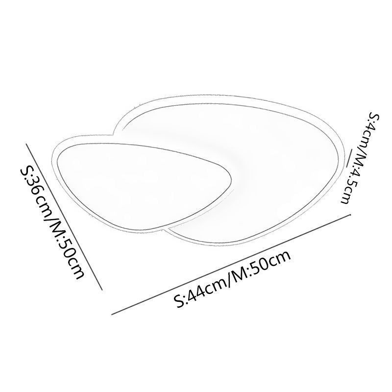 Flush Mount Double Triangle Ceiling Lighting