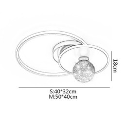 Flush Mount Home Decor Minimalist Ceiling Light Fixture