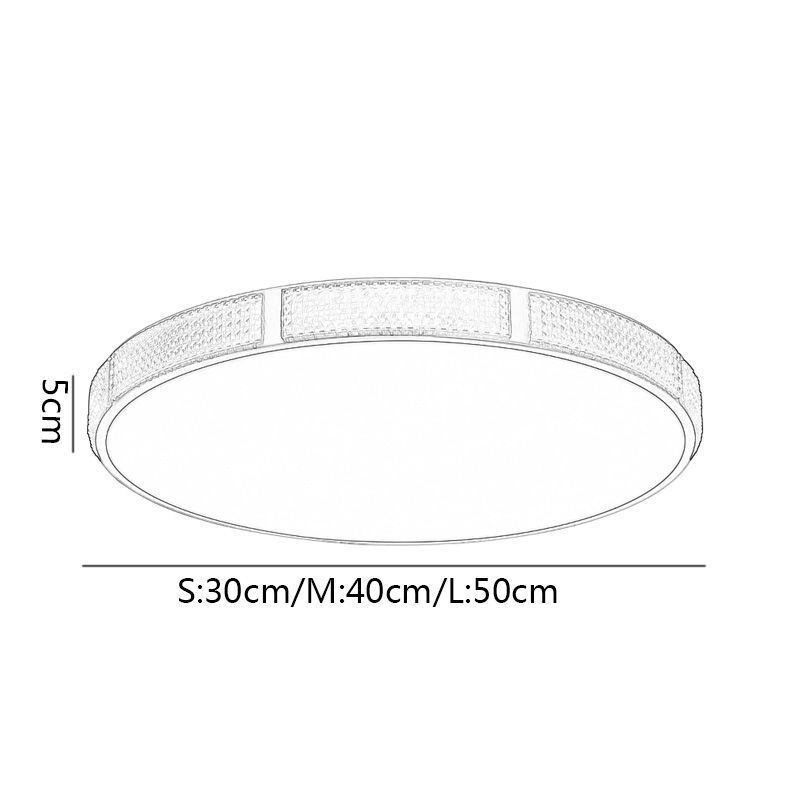 Flush Mount Ceiling Light Round Light Fixtures Tricolor Dimming