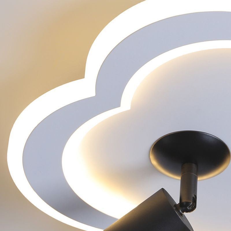 Flush Mount Acrylic Flower Shape Ceiling Light Spotlight