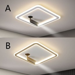 Square Flush Mount Ceiling Light Acrylic Spotlight