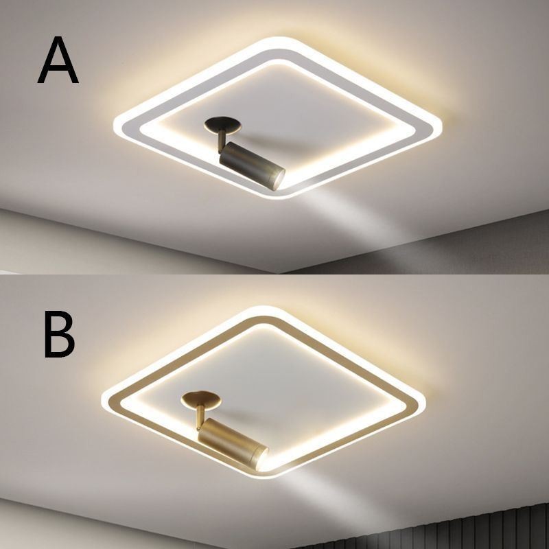 Square Flush Mount Ceiling Light Acrylic Spotlight