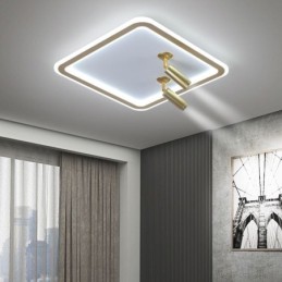 Square Flush Mount Ceiling Light Acrylic Spotlight