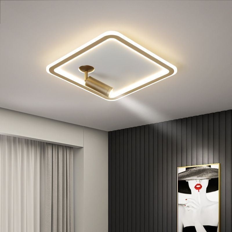 Square Flush Mount Ceiling Light Acrylic Spotlight