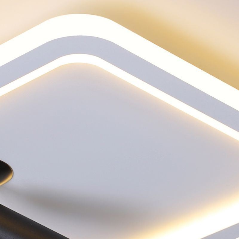 Square Flush Mount Ceiling Light Acrylic Spotlight