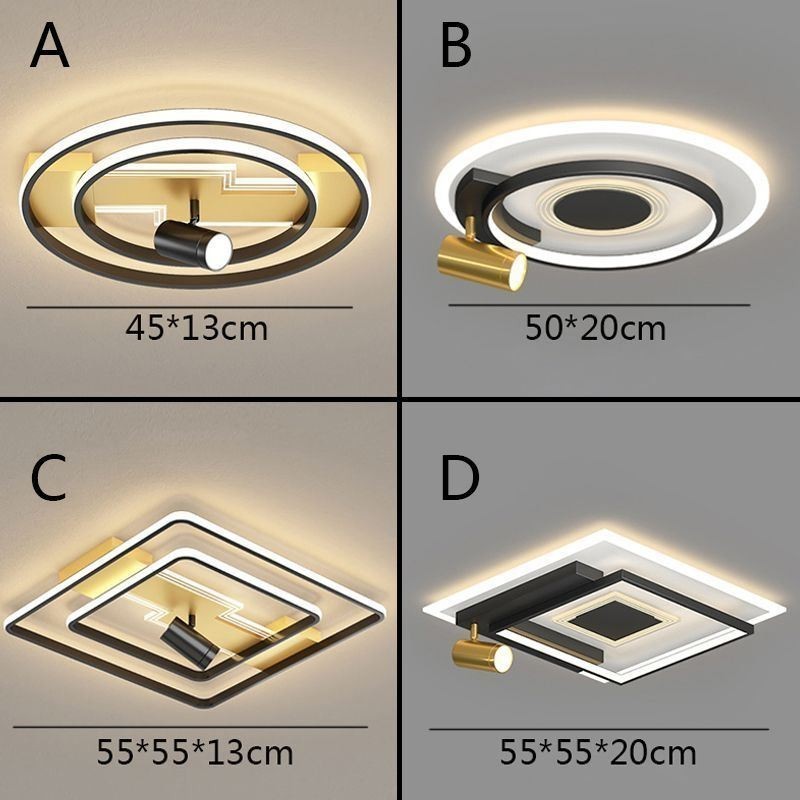 Geometric Flush Mount Acrylic Ceiling Light Spotlight