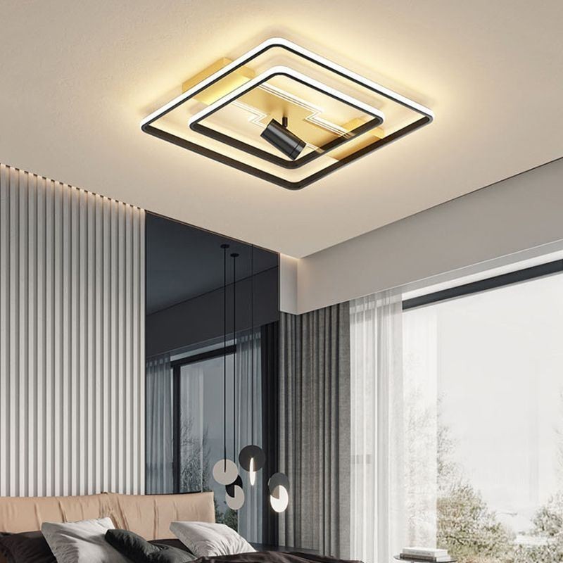 Geometric Flush Mount Acrylic Ceiling Light Spotlight