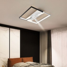 Ceiling Lamp Black & White Acrylic Lighting Spotlight