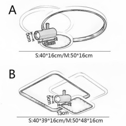 Ceiling Lamp Creative Acrylic Flush Mount Spotlight