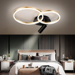 Ceiling Lamp Brushed Gold Halo Ring Lighting Spotlight