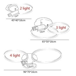 Ceiling Lamp Brushed Gold Halo Ring Lighting Spotlight