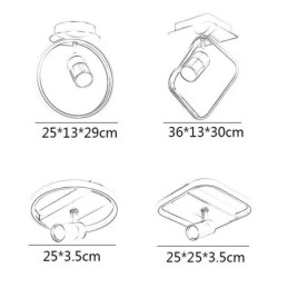 Acrylic Ceiling Lamp Minimalist Decor Light Spotlight