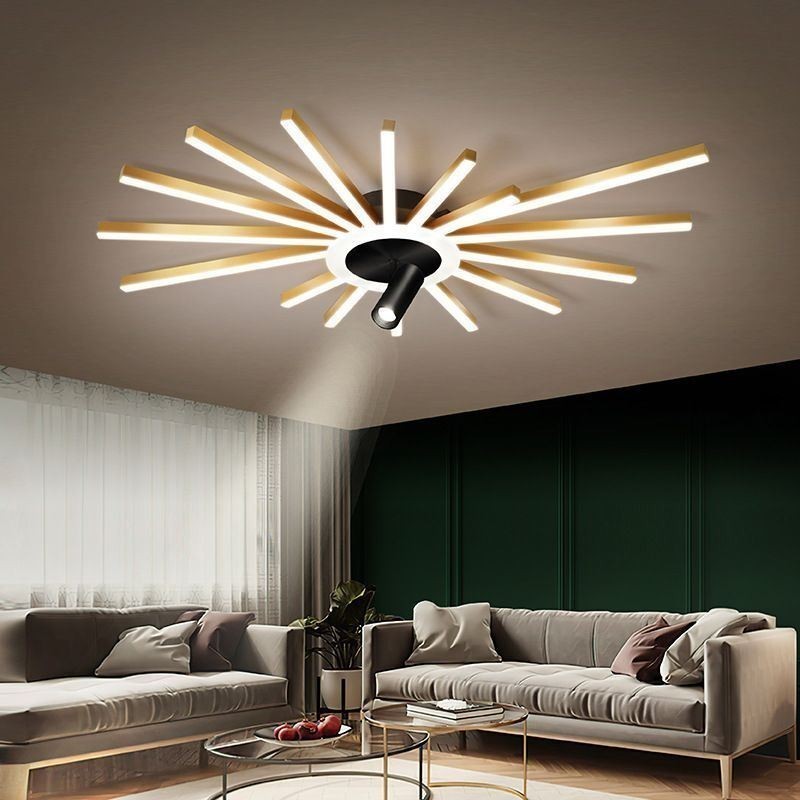 Flush Mount Acrylic Irregular Linear Lamp Spotlight