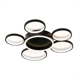 6 Ring Acrylic Flush Mount Modern Ceiling Light