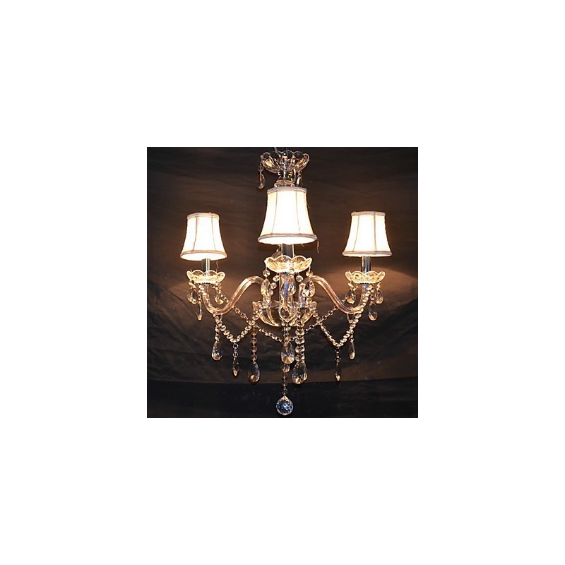 Modern Splendid 3 Lights Chandelier With Crystal Arm