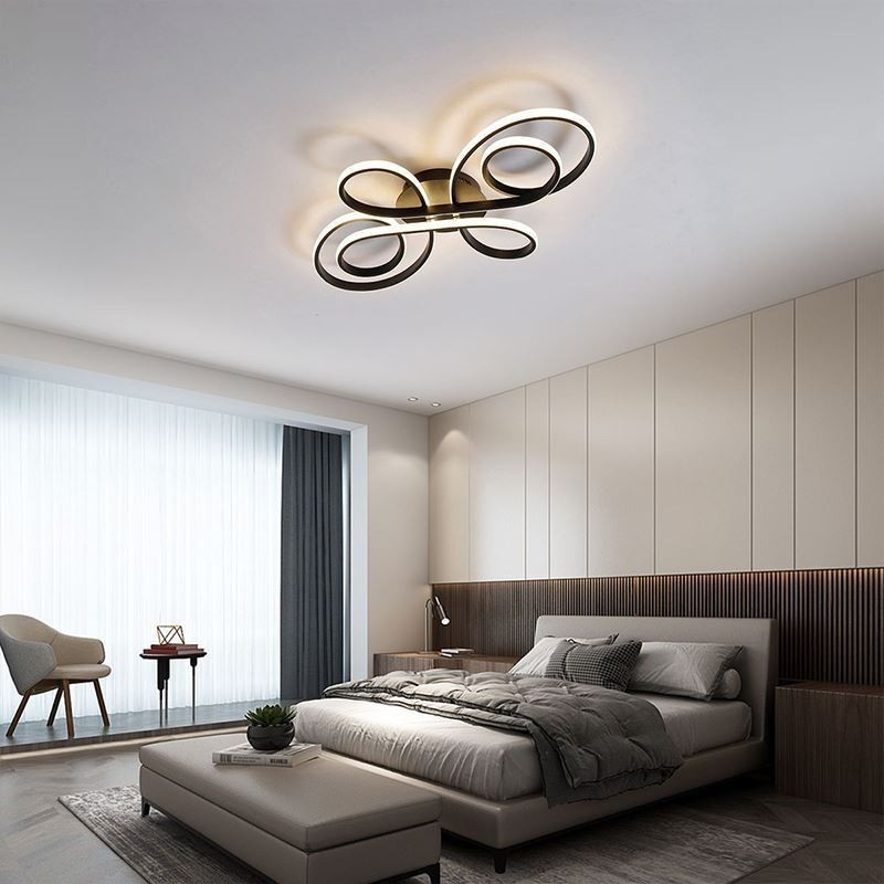 Modern Chinese Knot Flush Mount Ceiling Light