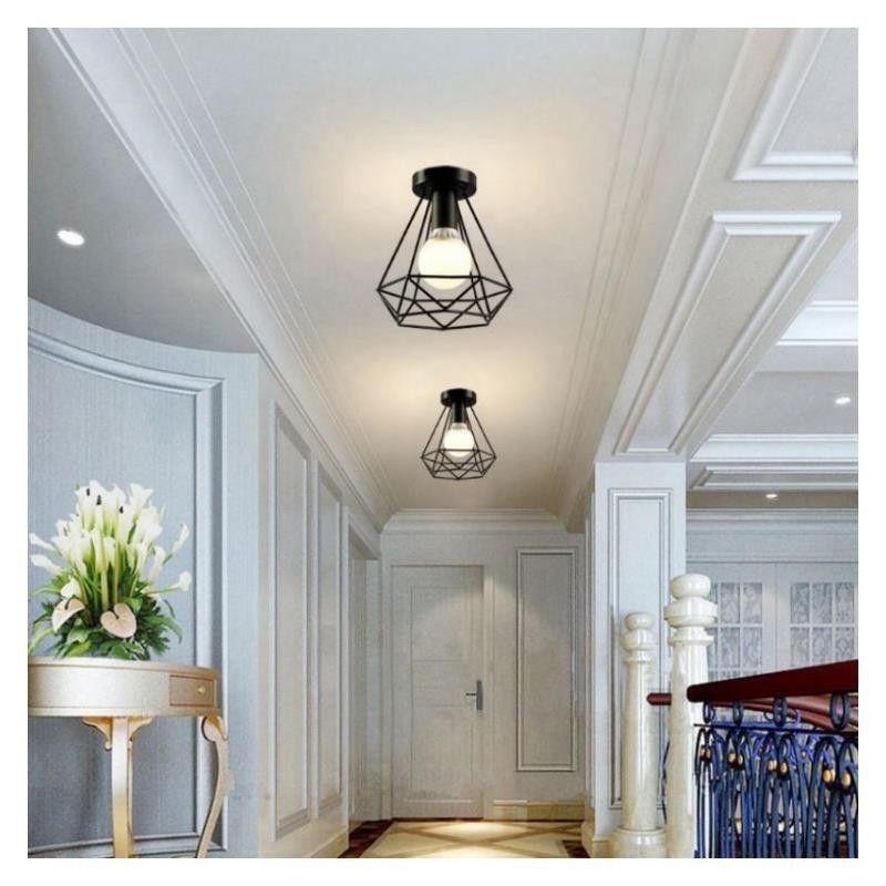 Diamond Shaped Flush Mount Ceiling Light