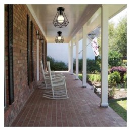 Diamond Shaped Flush Mount Ceiling Light