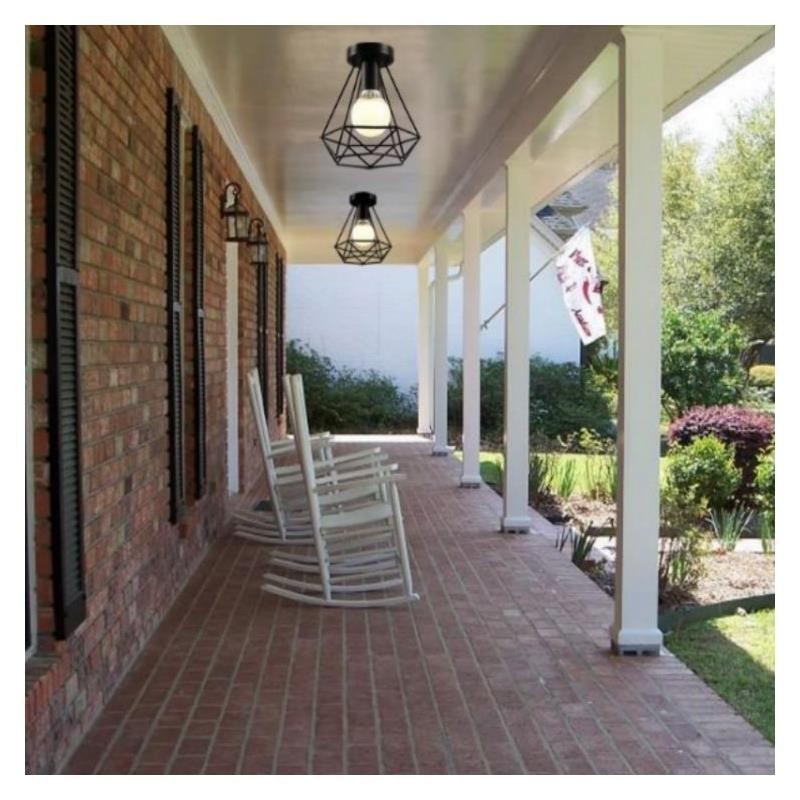 Diamond Shaped Flush Mount Ceiling Light