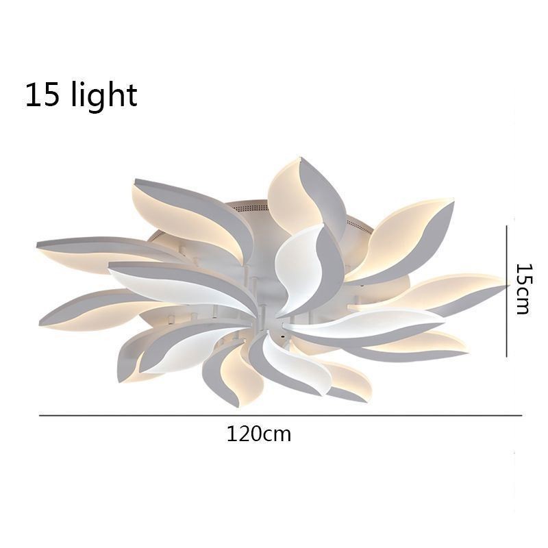 Acrylic Petal Flush Mount Ceiling Light