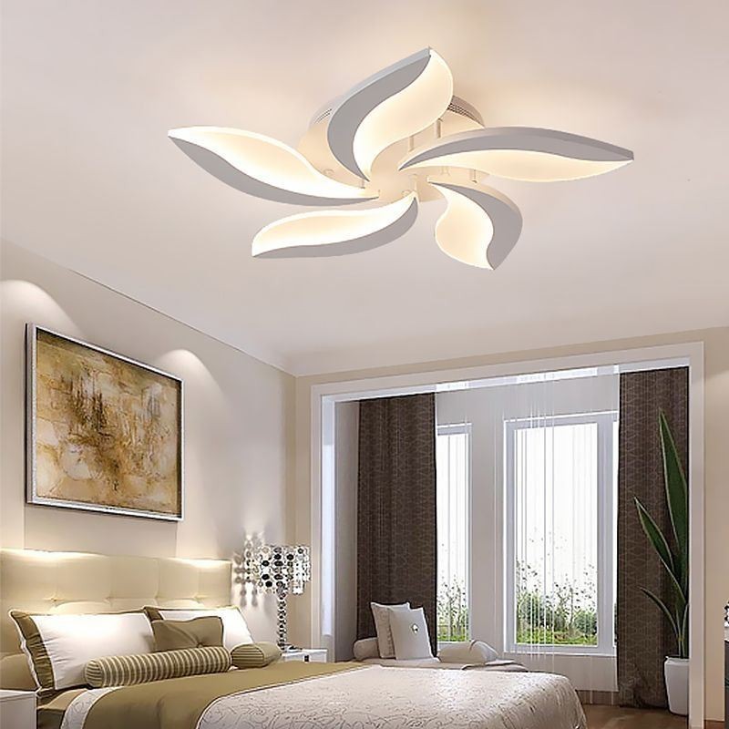 Acrylic Petal Flush Mount Ceiling Light