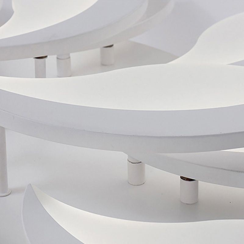 Acrylic Petal Flush Mount Ceiling Light