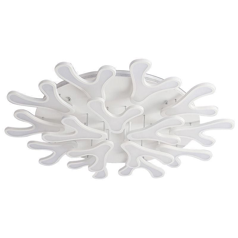Acrylic Antler Flush Mount Ceiling Light