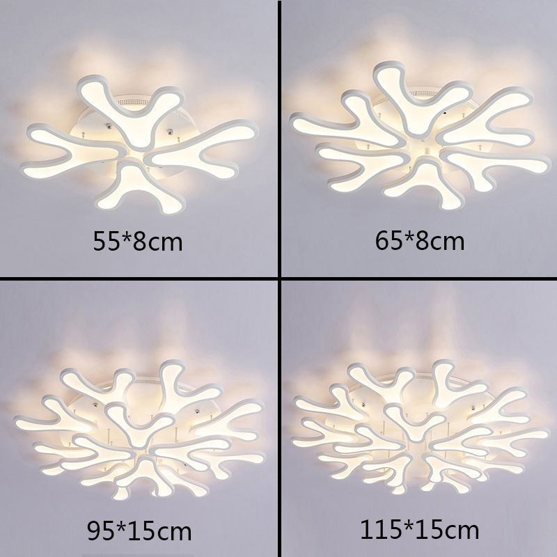 Acrylic Antler Flush Mount Ceiling Light