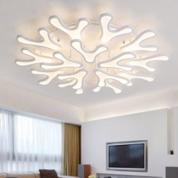 Acrylic Antler Flush Mount Ceiling Light