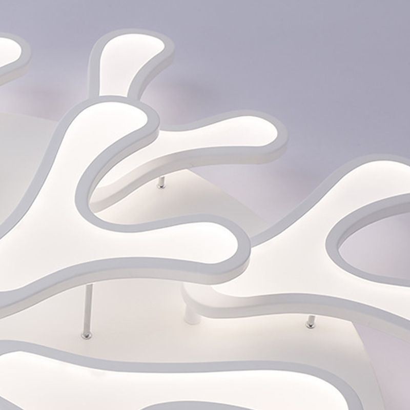 Acrylic Antler Flush Mount Ceiling Light