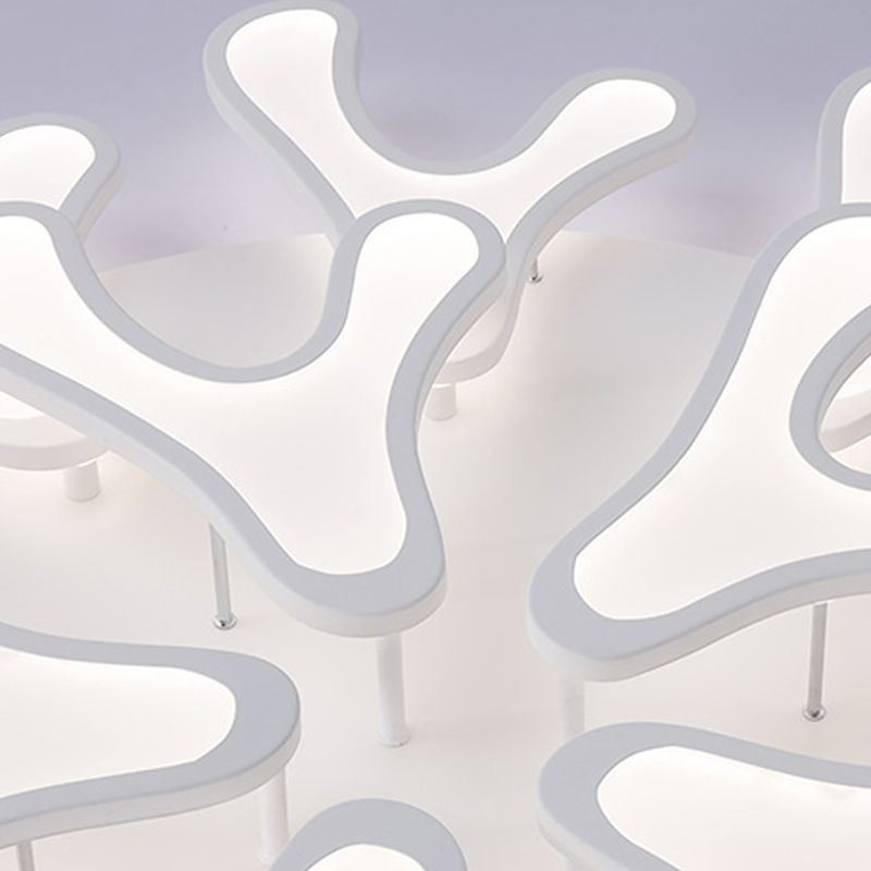 Acrylic Antler Flush Mount Ceiling Light