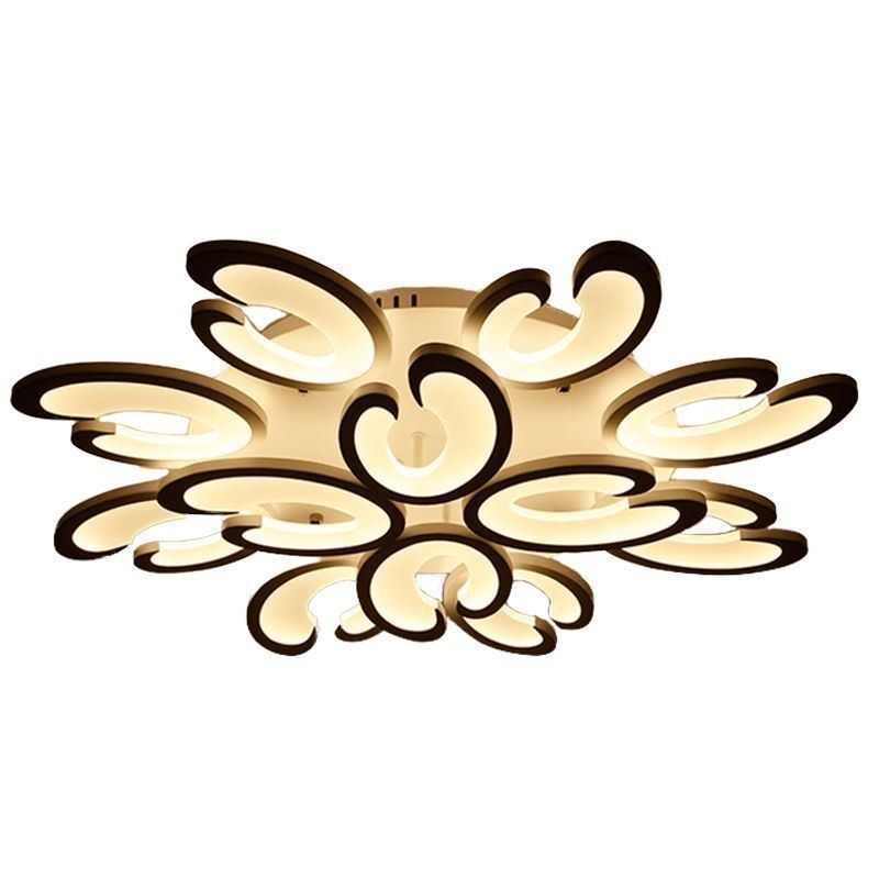 Petal Shaped Flush Mount Ceiling Light