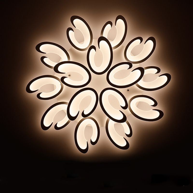 Petal Shaped Flush Mount Ceiling Light