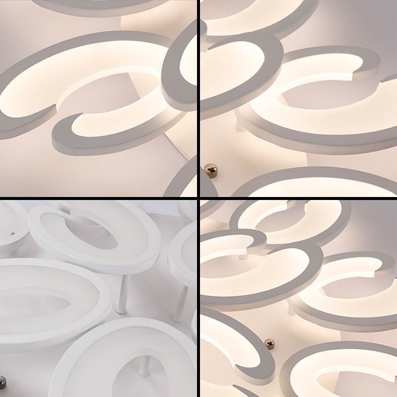 Petal Shaped Flush Mount Ceiling Light