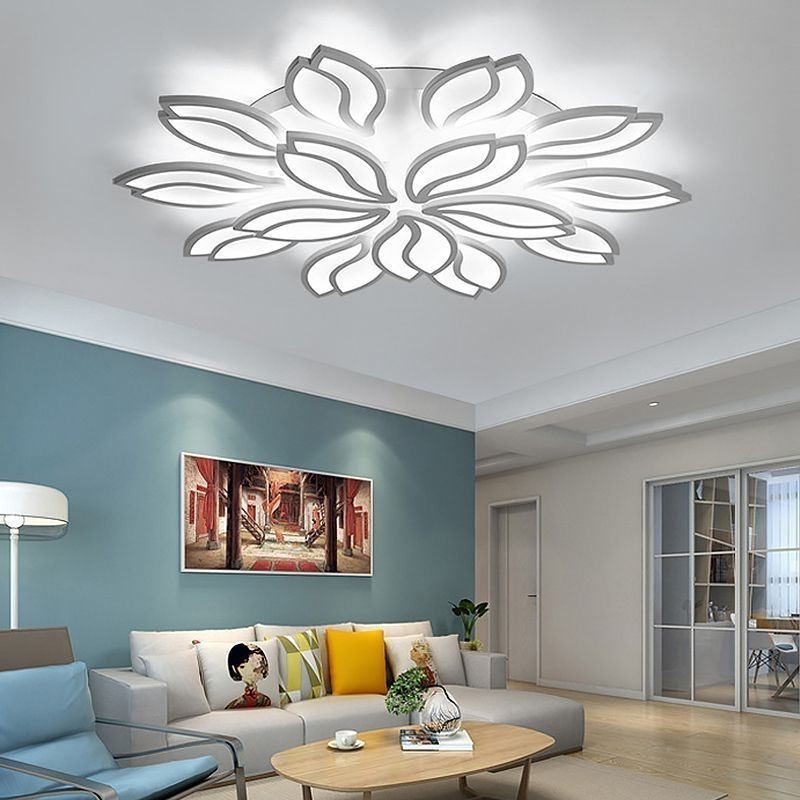 Acrylic Flower Flush Mount Ceiling Light