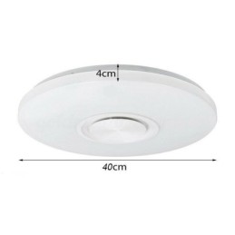 Flush Mount Decorative Lamp Remote APP Control Bluetooth Music Speaker Lamp