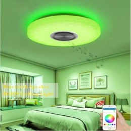 Flush Mount Decorative Lamp Remote APP Control Bluetooth Music Speaker Lamp
