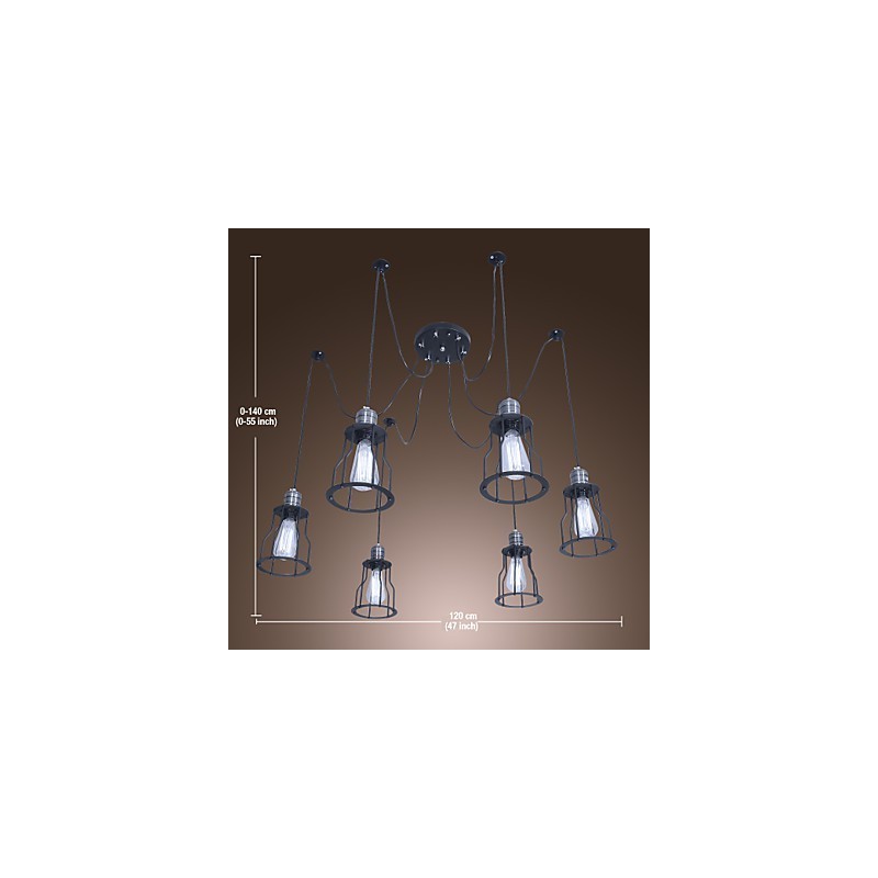 Traditional Classic Vintage Mini Style Painting Chandelier