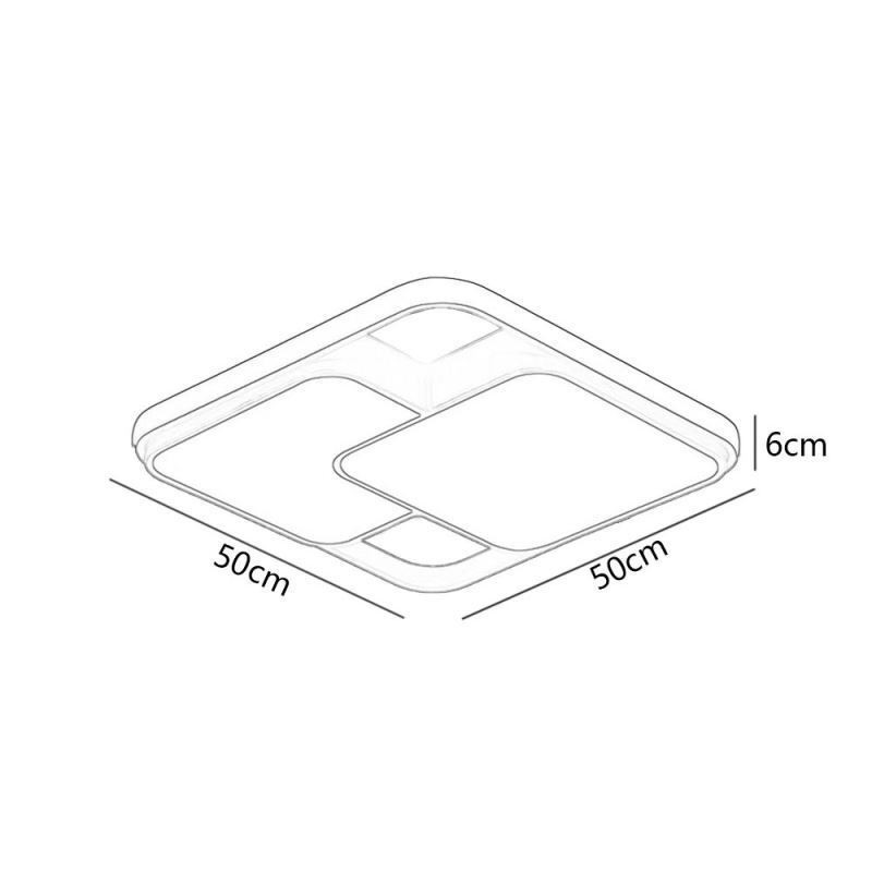 Modern Geometric Flush Mount Ceiling Light Acrylic Decoration Light