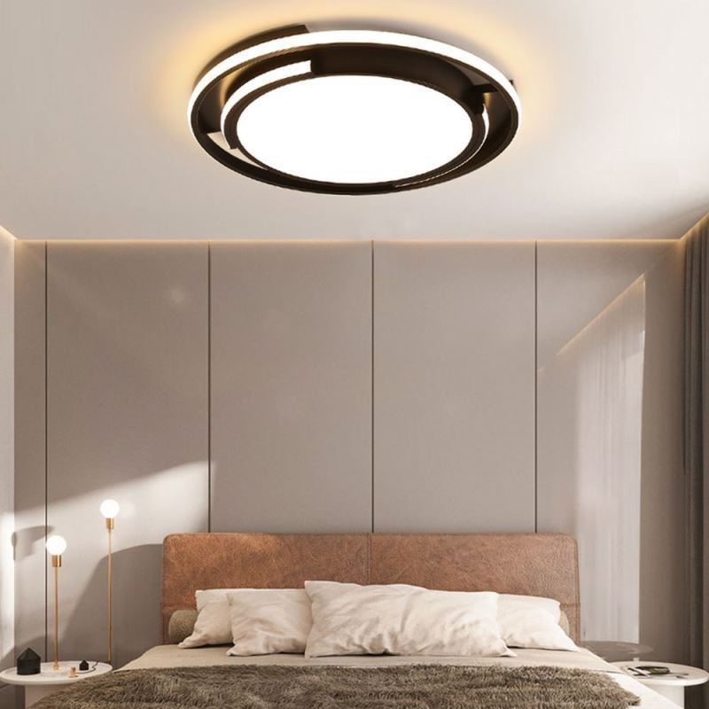Modern Minimalist Flush Mount Ceiling Light Circular Ceiling Fixture