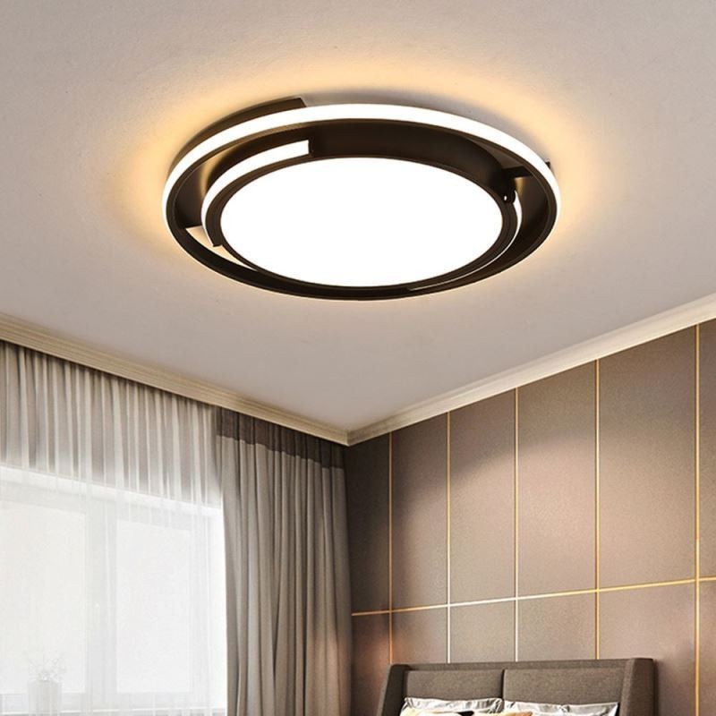 Modern Minimalist Flush Mount Ceiling Light Circular Ceiling Fixture