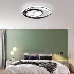 Overlapping Round Flush Mount Ceiling Light Modern Acrylic Light