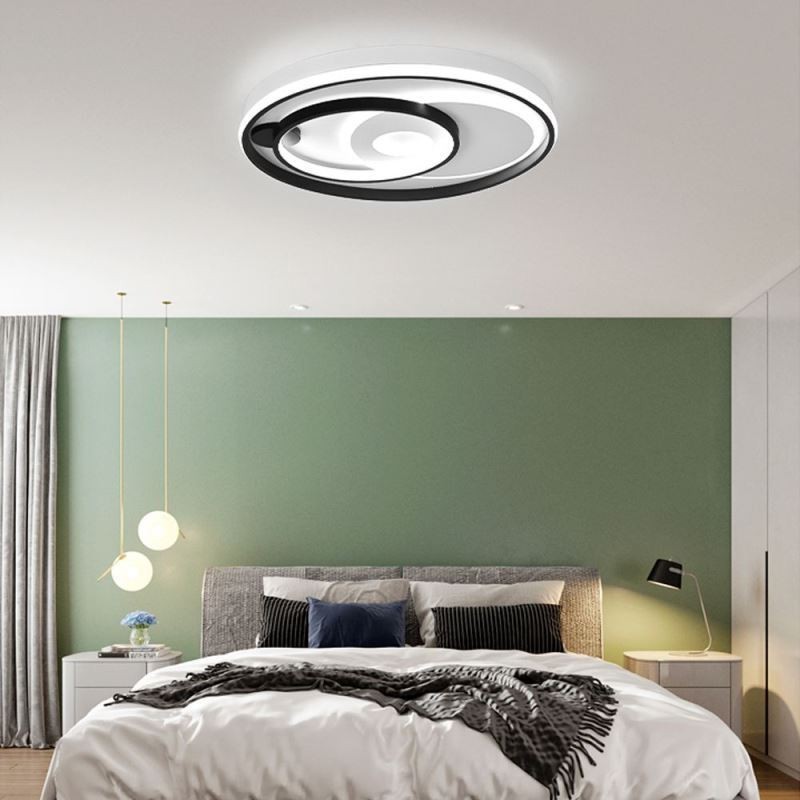 Overlapping Round Flush Mount Ceiling Light Modern Acrylic Light