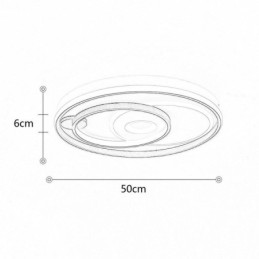 Overlapping Round Flush Mount Ceiling Light Modern Acrylic Light