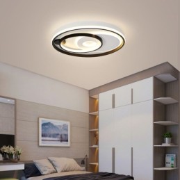 Overlapping Round Flush Mount Ceiling Light Modern Acrylic Light